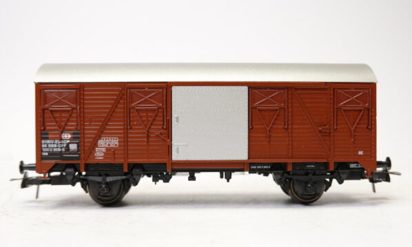 Roco 46254 Spur HO SBB Güterwagen Gs braun