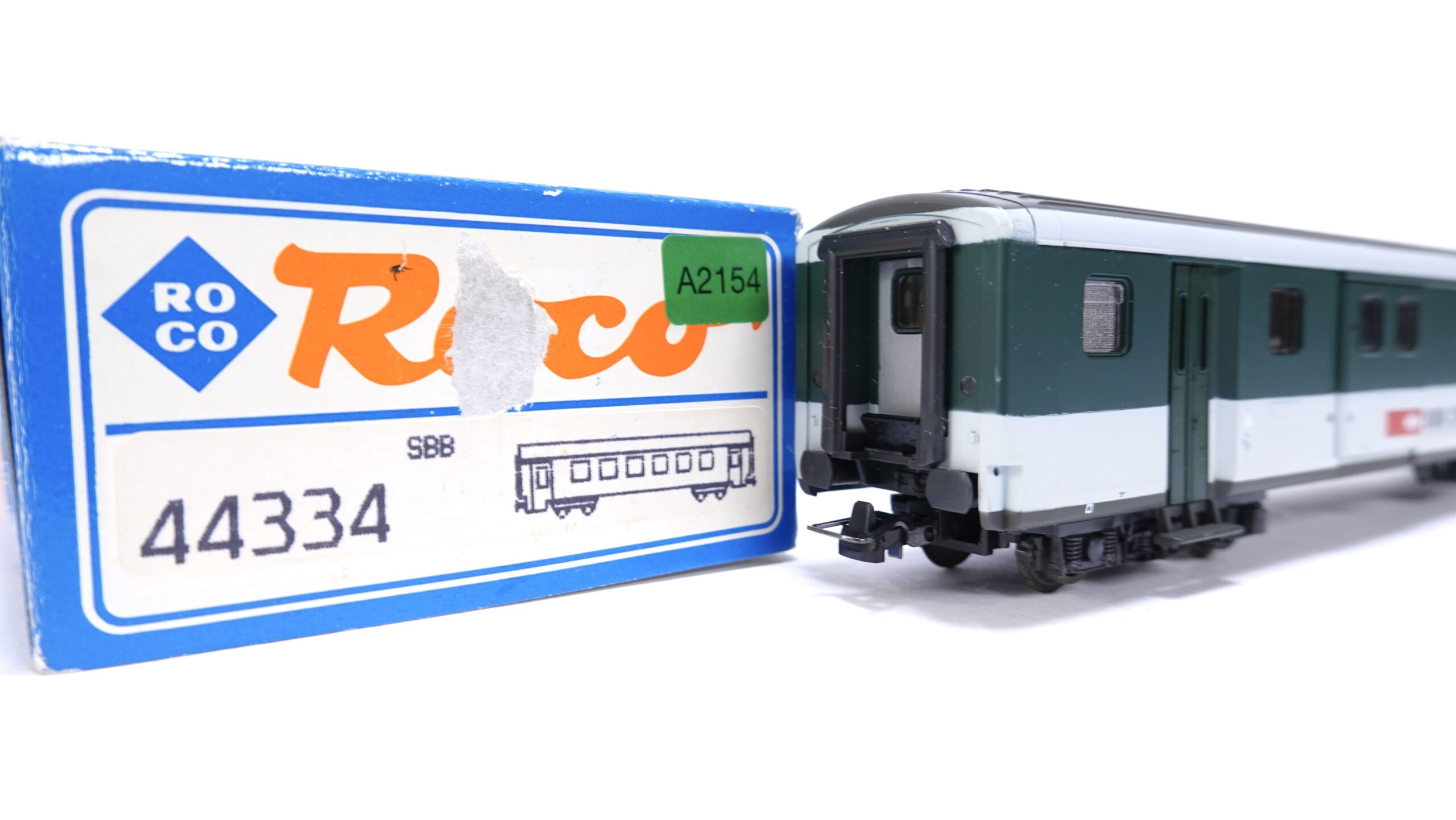 Roco 44334 H0 SBB EW II Gepäckwagen Grün/Grau | A2154 9 Roco 44334 H0 SBB EW II Gepäckwagen Grün/Grau | A2154 – Bild 9