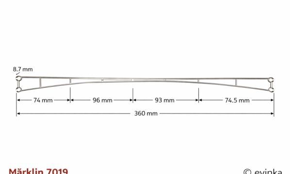 Märklin 7019 H0 Fahrdrahtstück
