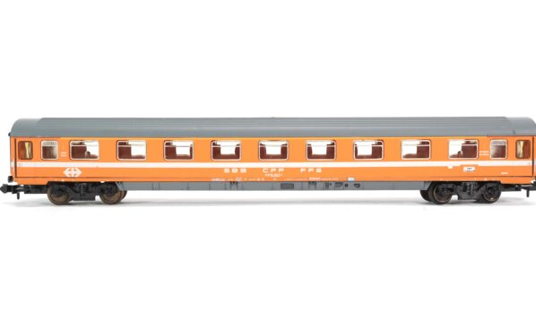 Minitrix 3106 N SBB Abteilwagen orange 2. Kl
