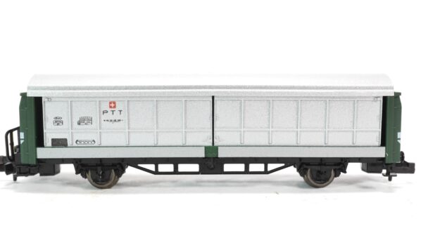 Fleischmann 8336 Spur N SBB Schiebewandwagen PTT grünsilber