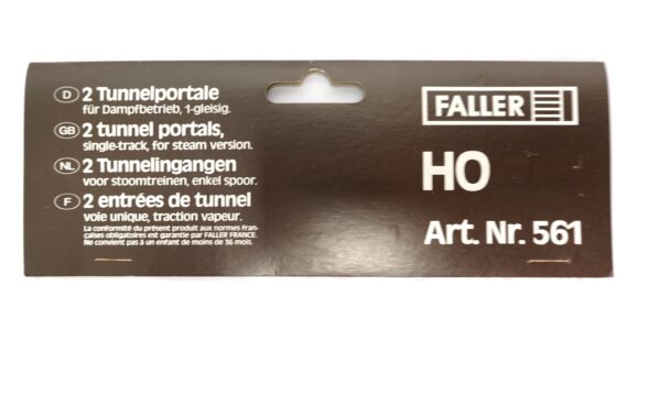 Faller 561 H0 Tunnelportale für Dampfbetrieb