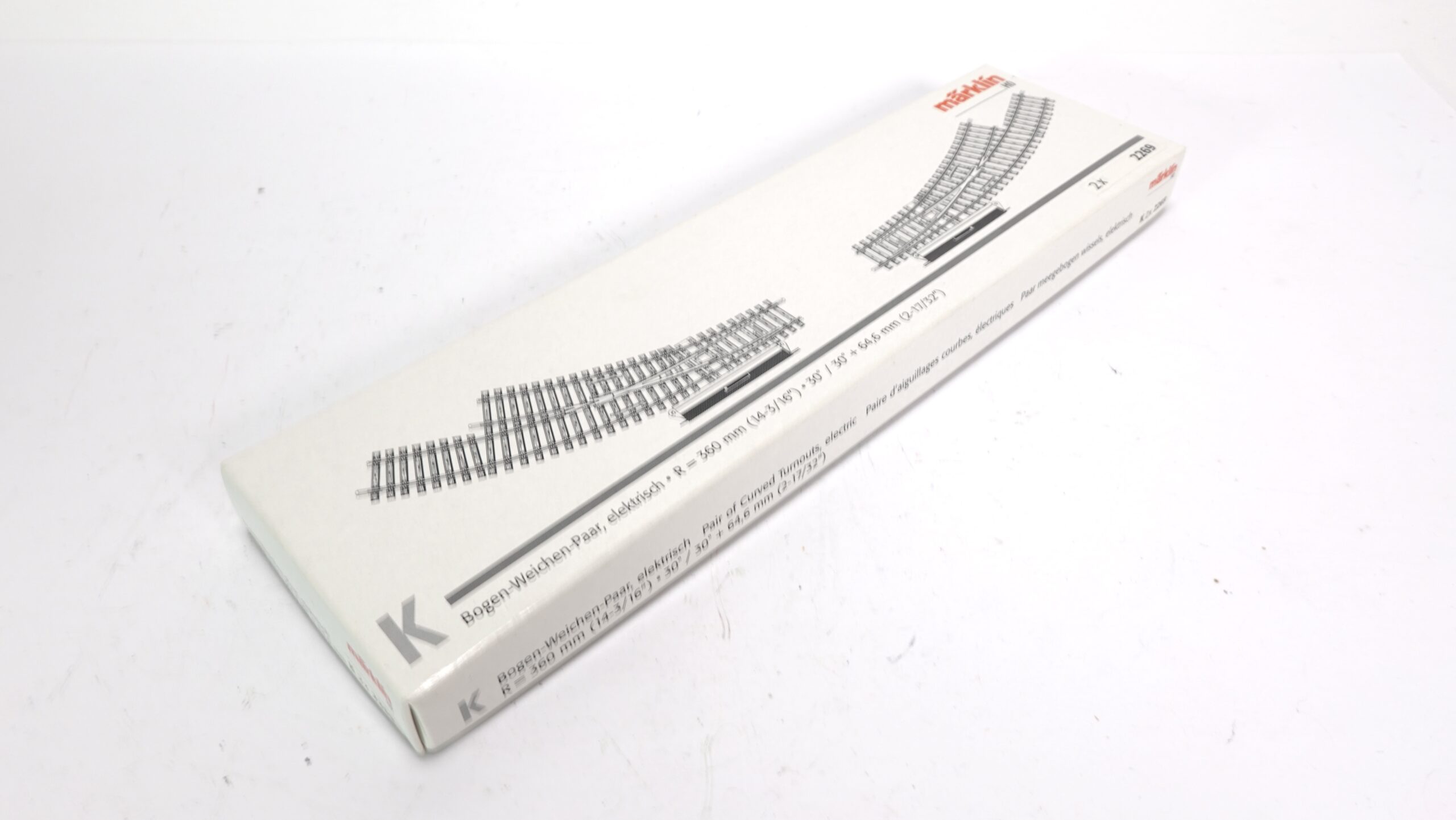 Märklin 2269 H0 Bogenweichen K-Gleis 2x rechts 5 Märklin 2269 H0 Bogenweichen K-Gleis 2x rechts – Bild 5