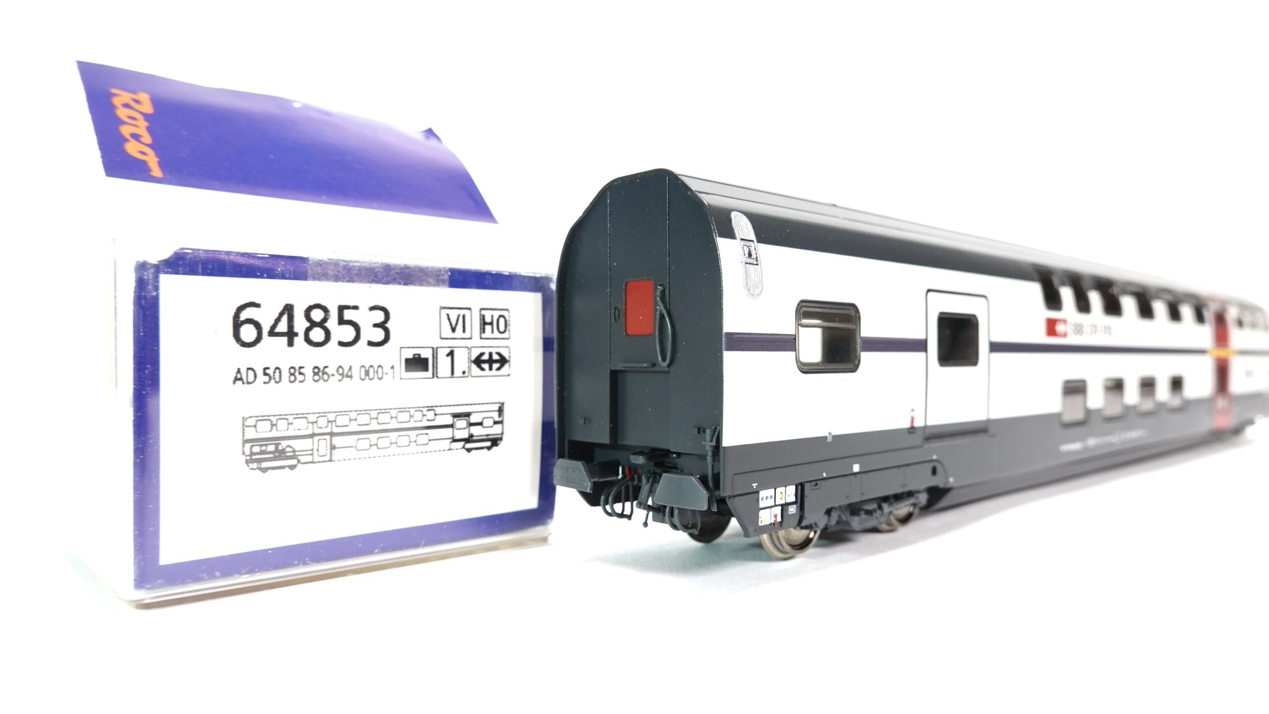 Roco 64853 H0 SBB Doppelstockwagen AD | 1792 2 Roco 64853 H0 SBB Doppelstockwagen AD | 1792 – Bild 2