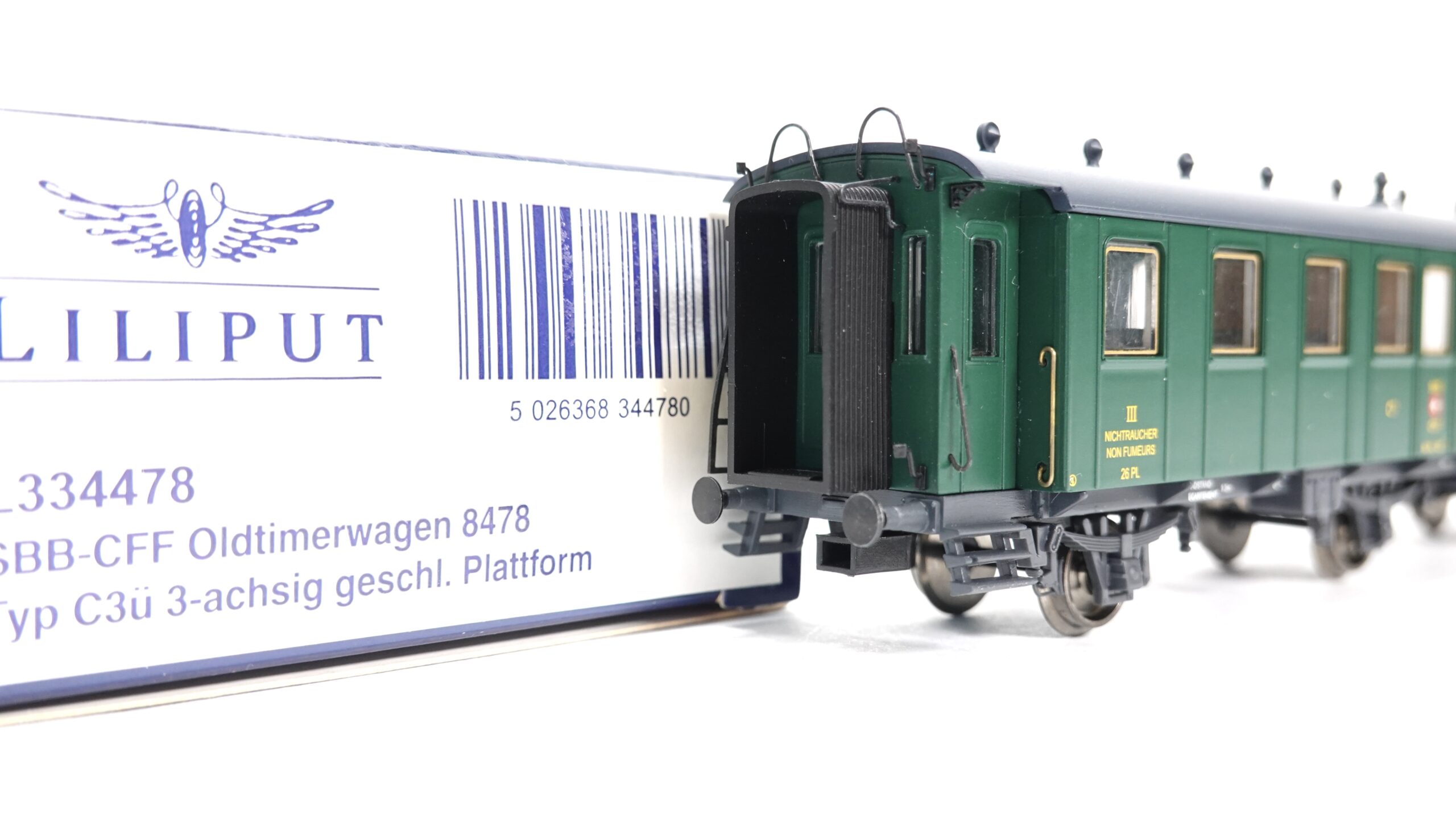 Liliput 334478 H0 SBB СЗü 3-achsig geschl. Plattform | 1866 7 Liliput 334478 H0 SBB СЗü 3-achsig geschl. Plattform | 1866 – Bild 7