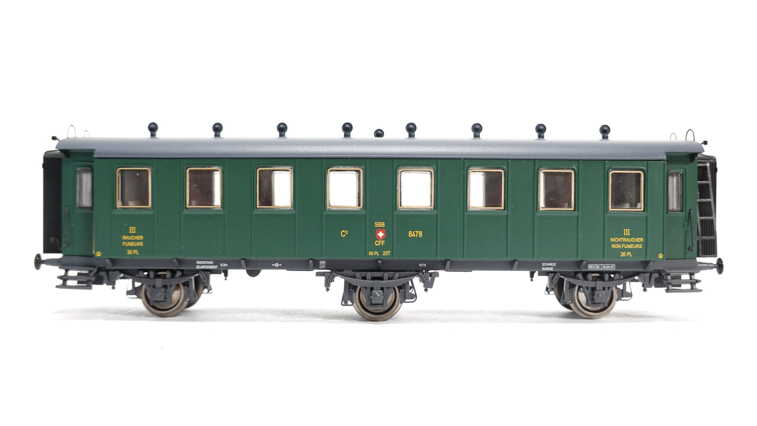 Liliput 334478 H0 SBB СЗü 3-achsig geschl. Plattform | 1866 9 Liliput 334478 H0 SBB СЗü 3-achsig geschl. Plattform | 1866 – Bild 9
