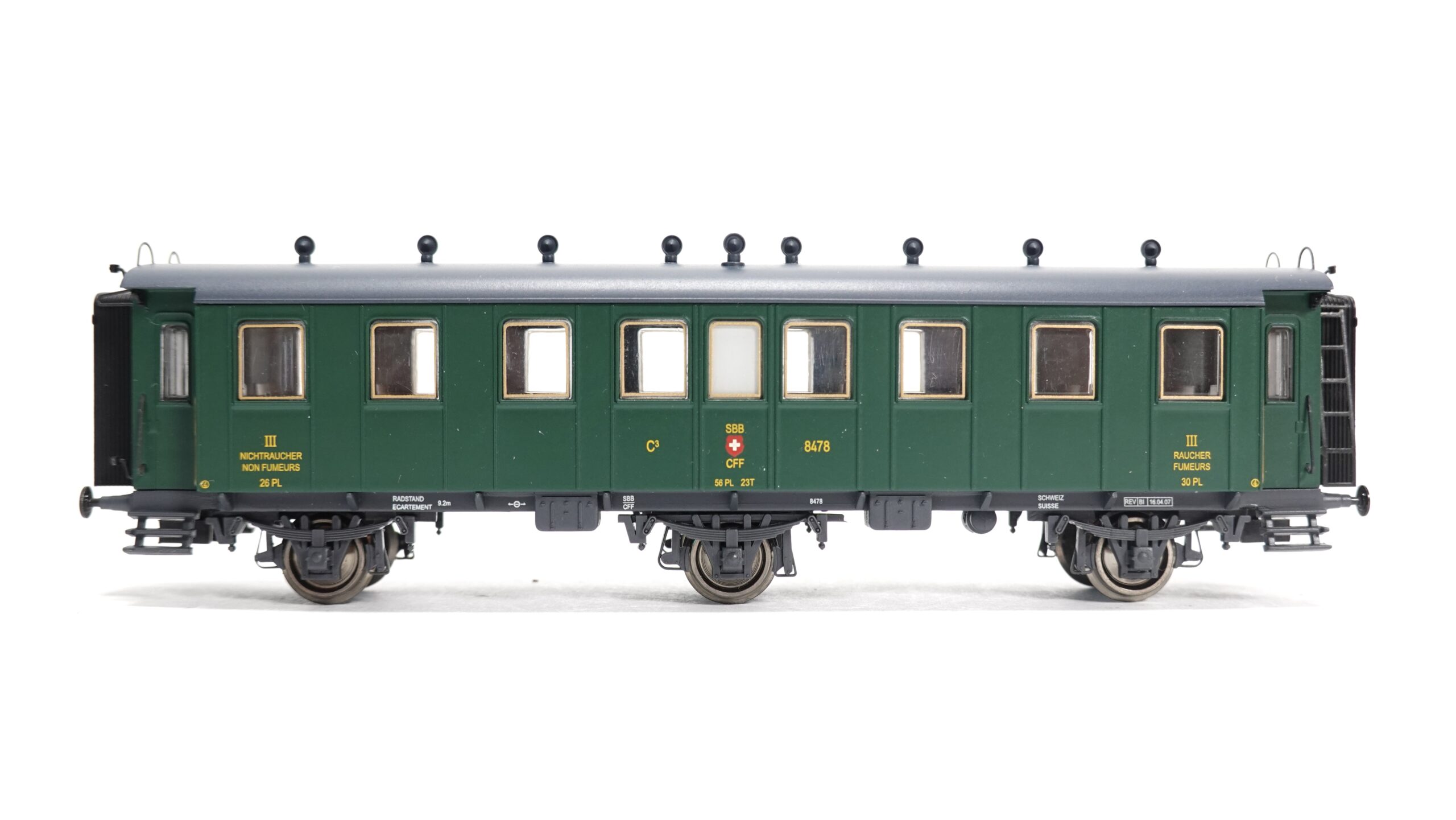 Liliput 334478 H0 SBB СЗü 3-achsig geschl. Plattform | 1866 2 Liliput 334478 H0 SBB СЗü 3-achsig geschl. Plattform | 1866 – Bild 2