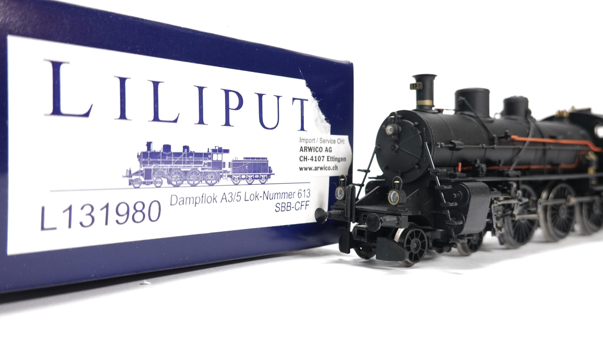 Liliput 131980 H0 SBB Dampflok A 3/5 613 | 1869 9 Liliput 131980 H0 SBB Dampflok A 3/5 613 | 1869 – Bild 9