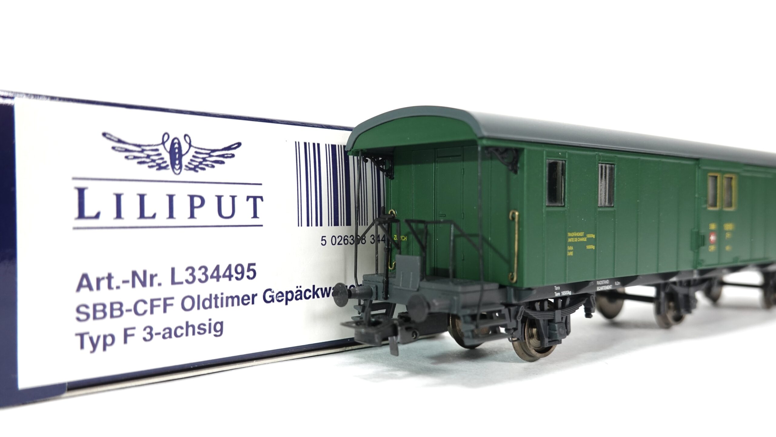 Liliput 334495 H0 SBB Gepäckwagen Typ F 3-achsig | 1870 2 Liliput 334495 H0 SBB Gepäckwagen Typ F 3-achsig | 1870 – Bild 2