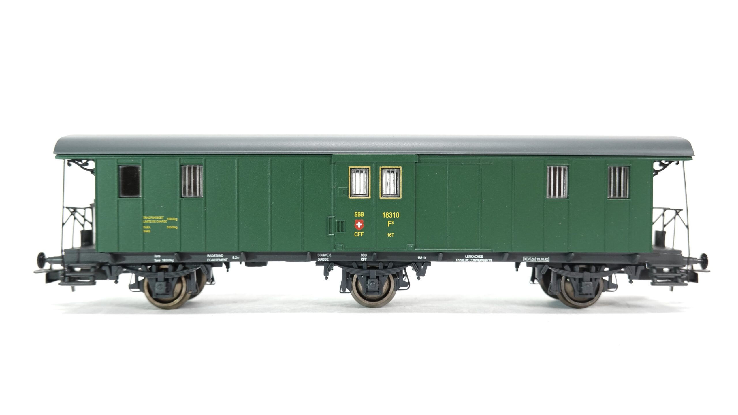 Liliput 334495 H0 SBB Gepäckwagen Typ F 3-achsig | 1870 1 Liliput 334495 H0 SBB Gepäckwagen Typ F 3-achsig | 1870