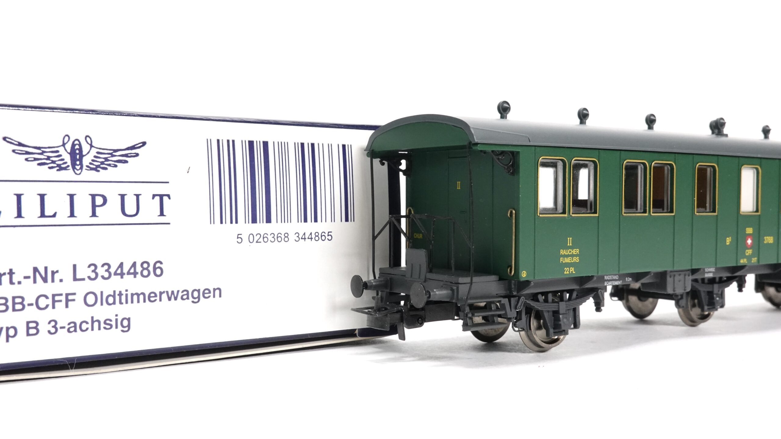 Liliput 334486 H0 SBB Personenwagen Typ B 3-achsig | 1872 2 Liliput 334486 H0 SBB Personenwagen Typ B 3-achsig | 1872 – Bild 2