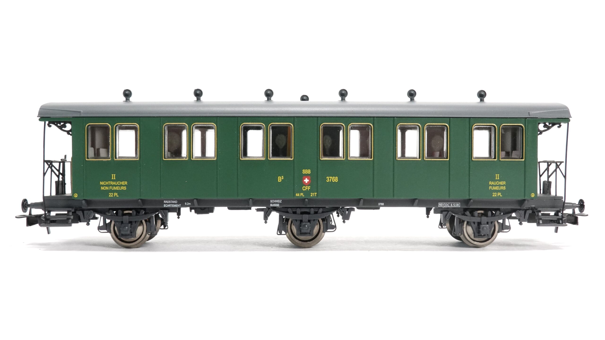 Liliput 334486 H0 SBB Personenwagen Typ B 3-achsig | 1872 4 Liliput 334486 H0 SBB Personenwagen Typ B 3-achsig | 1872 – Bild 4