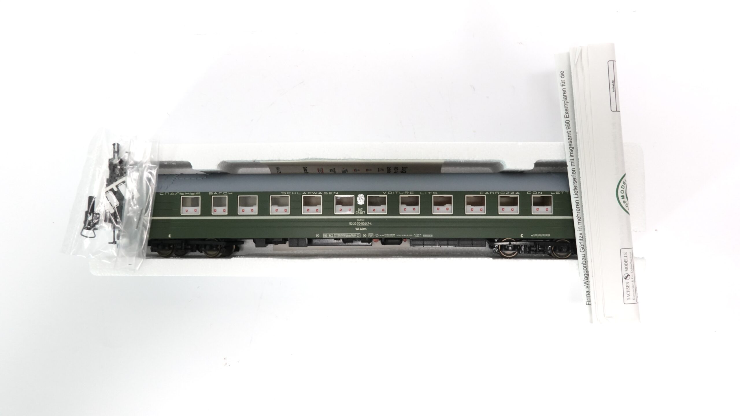 Sachsenmodelle 14328/3 H0 SZD Schlafwagen | 1903 10 Sachsenmodelle 14328/3 H0 SZD Schlafwagen | 1903 – Bild 10