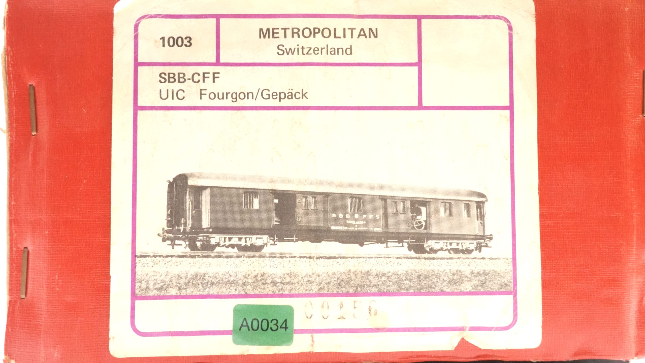 Metropolitan 1003 SBB 0 Gepäckwagen | A0034 7 Metropolitan 1003 SBB 0 Gepäckwagen | A0034 – Bild 7