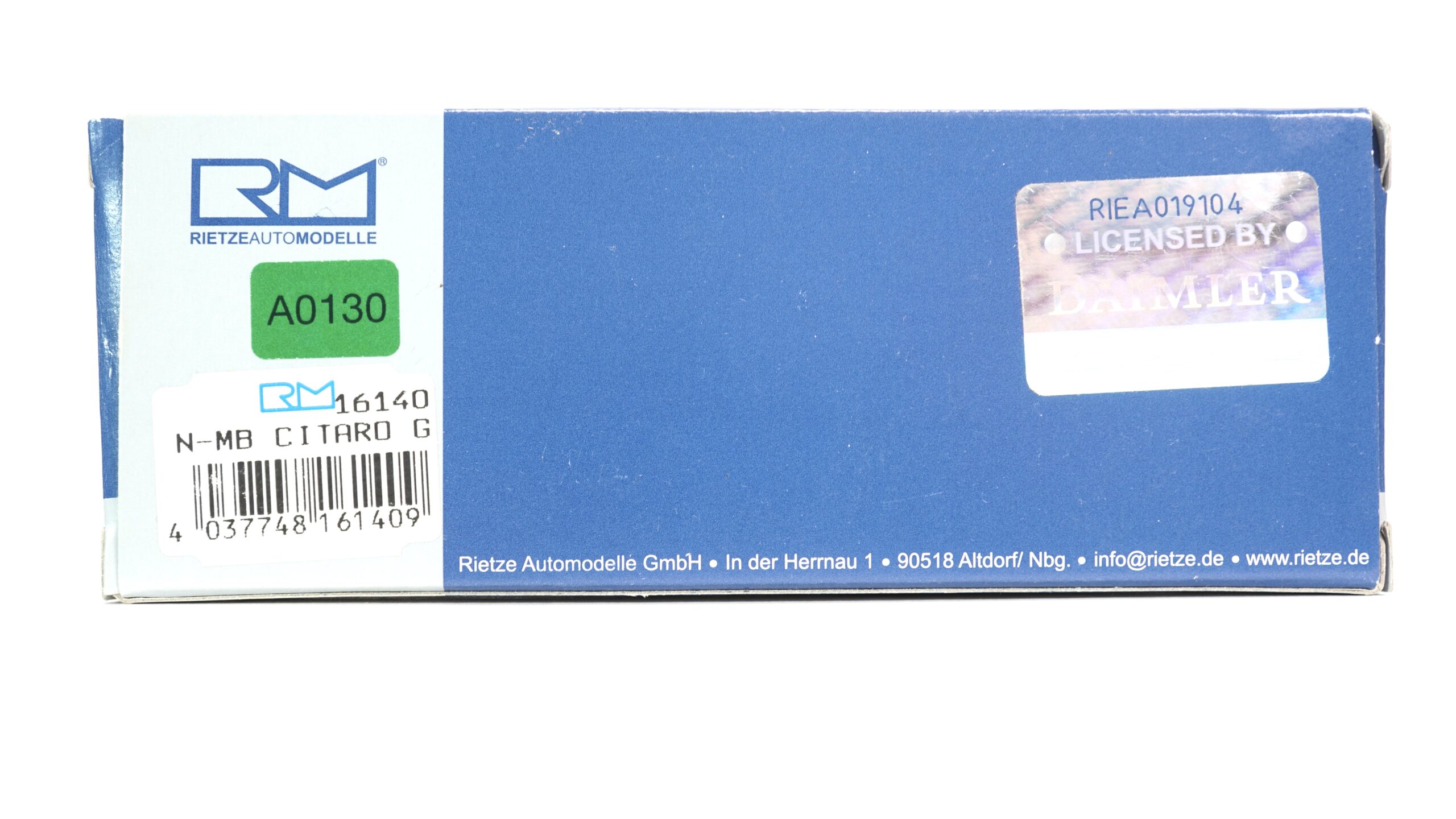 Rietze 16140 N MB Citaro PTT | A0130 8 Rietze 16140 N MB Citaro PTT | A0130 – Bild 8