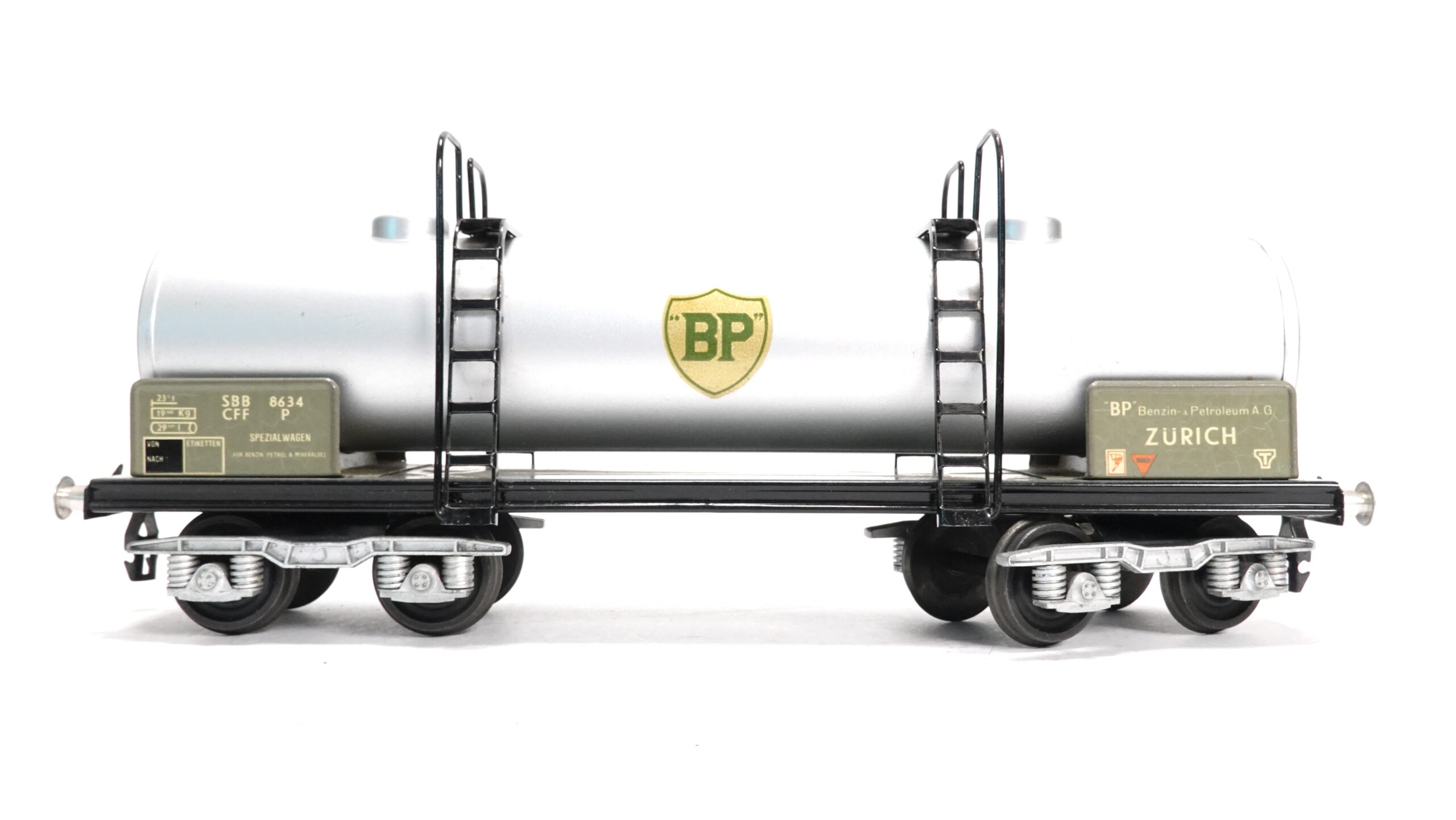 Buco 8634 0 SBB Kesselwagen silber BP | 1958 10 Buco 8634 0 SBB Kesselwagen silber BP | 1958 – Bild 10