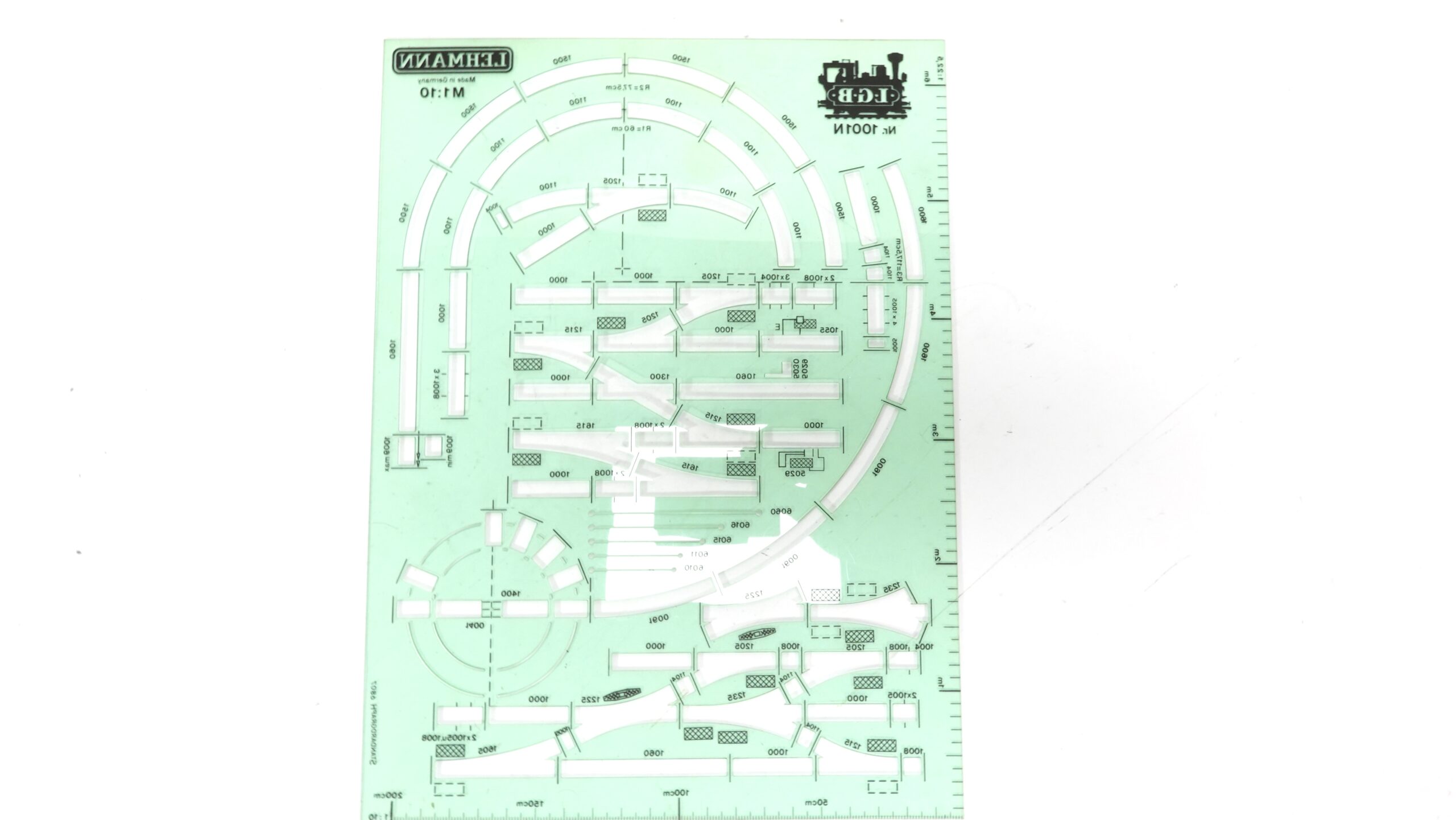 LGB 1001N G Gleisschablone | 0228 1 LGB 1001N G Gleisschablone | 0228