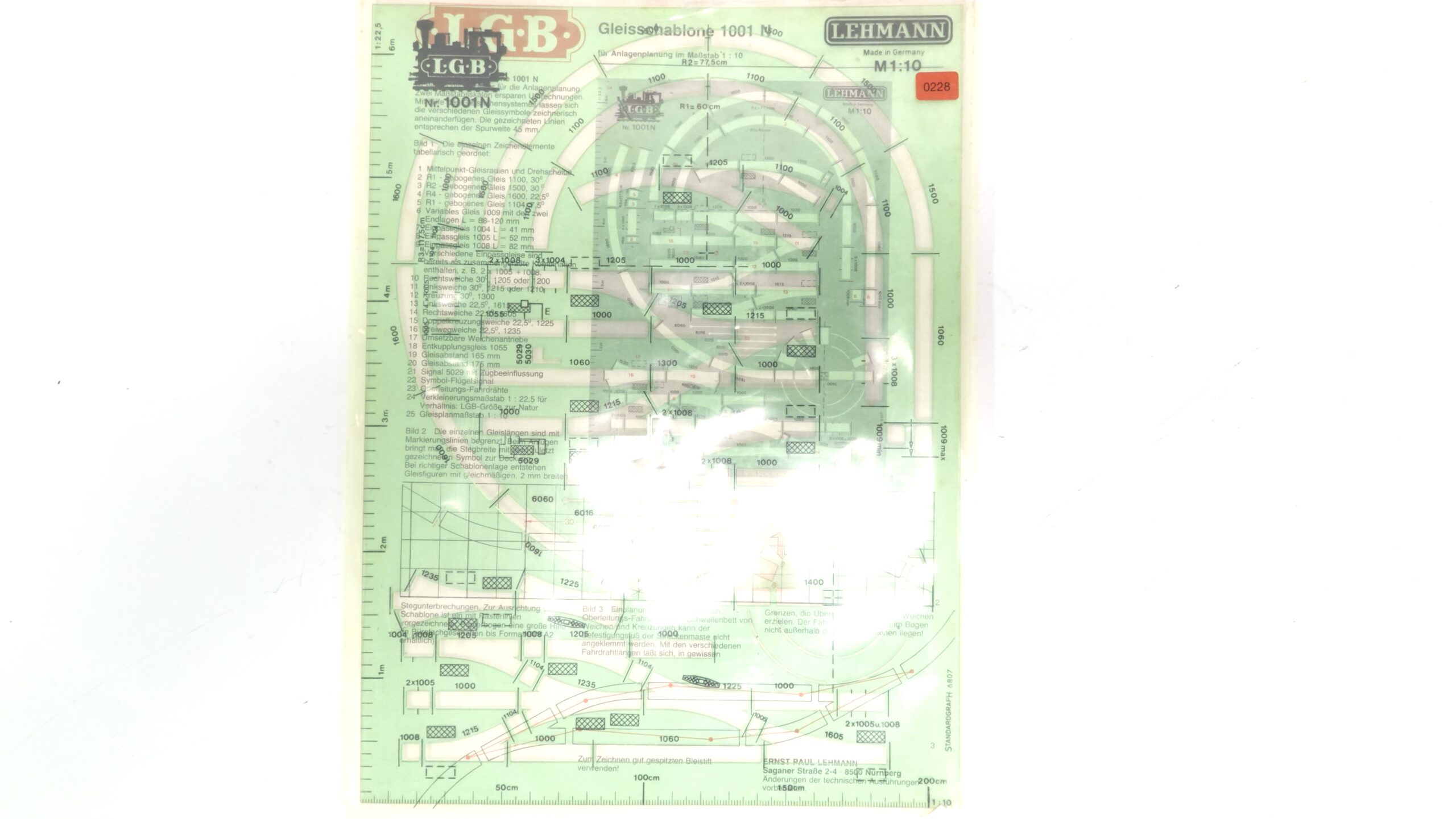 LGB 1001N G Gleisschablone | 0228 4 LGB 1001N G Gleisschablone | 0228 – Bild 4