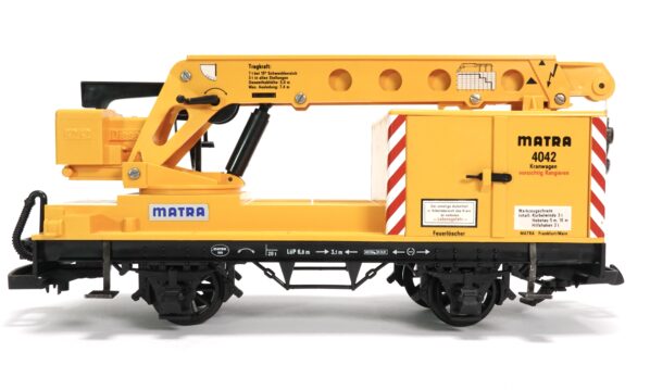 LGB 4042 G Kranwagen Matra gelb | 0249
