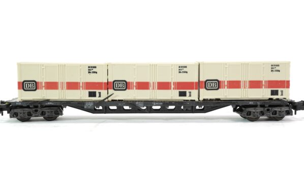 Röwa N DB Rungenwagen mit Container | A0255