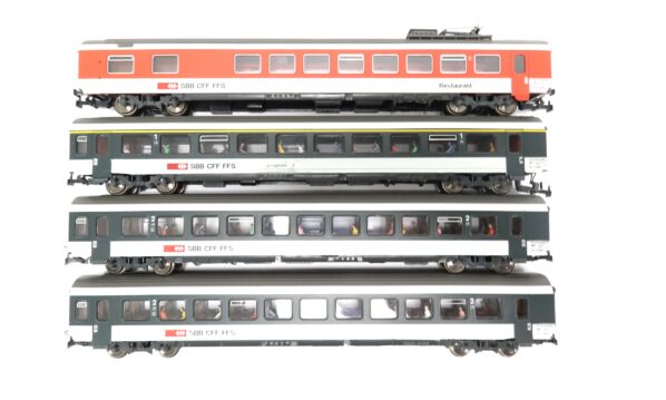 Roco H0 SBB Set mit vier Personenwagen EW IV Spielware | 2163