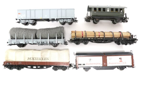 Märklin H0 Bastelware Set sechs Güterwagen | 2184