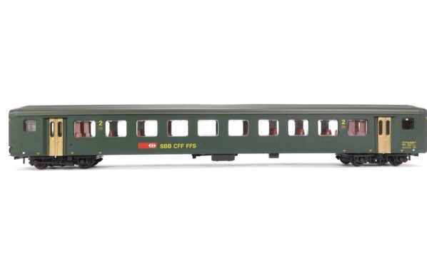 Roco 4238D H0 SBB Personenwagen EW II 2. Kl neue Schrift | A0327