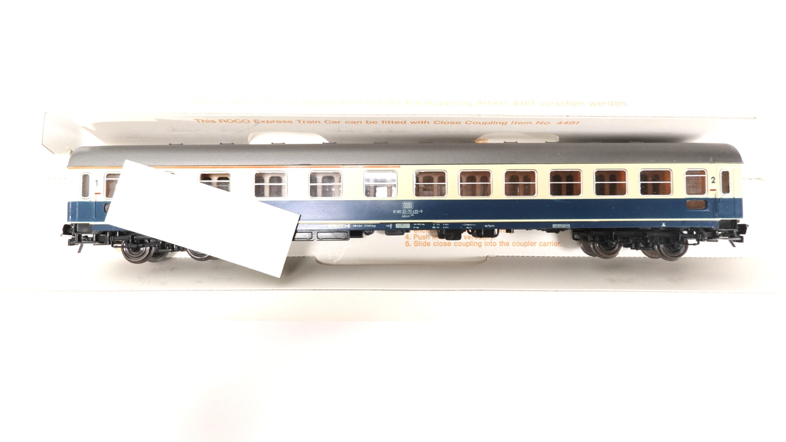 Roco 4288 H0 DB Schnellzugwagen 1./2. Kl. blaubeige | A0332 8 Roco 4288 H0 DB Schnellzugwagen 1./2. Kl. blaubeige | A0332 – Bild 8