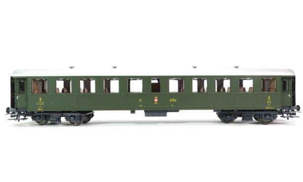 Roco 44298 H0 SBB Personenwagen Stahl 3. Kl. 8754 | A0379
