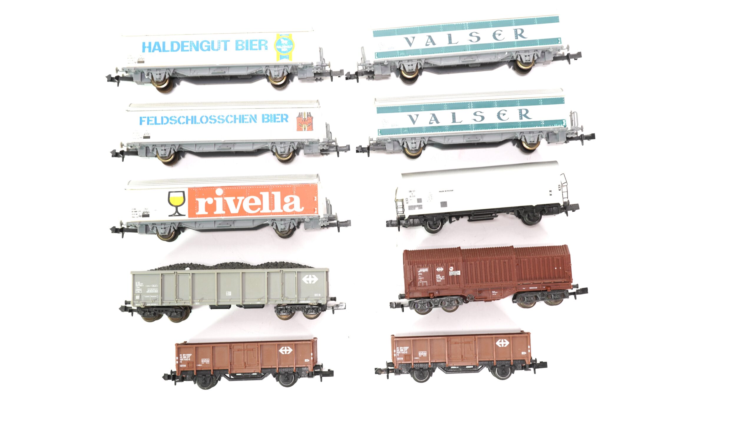 Diverse N SBB Set zehn Güterwagen | A0311 1 Diverse N SBB Set zehn Güterwagen | A0311