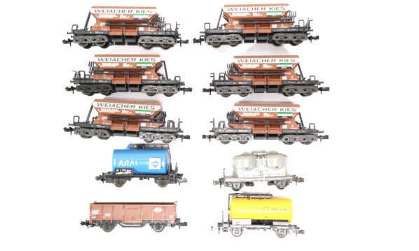 Diverse N SBB Set zehn Güterwagen | A0312