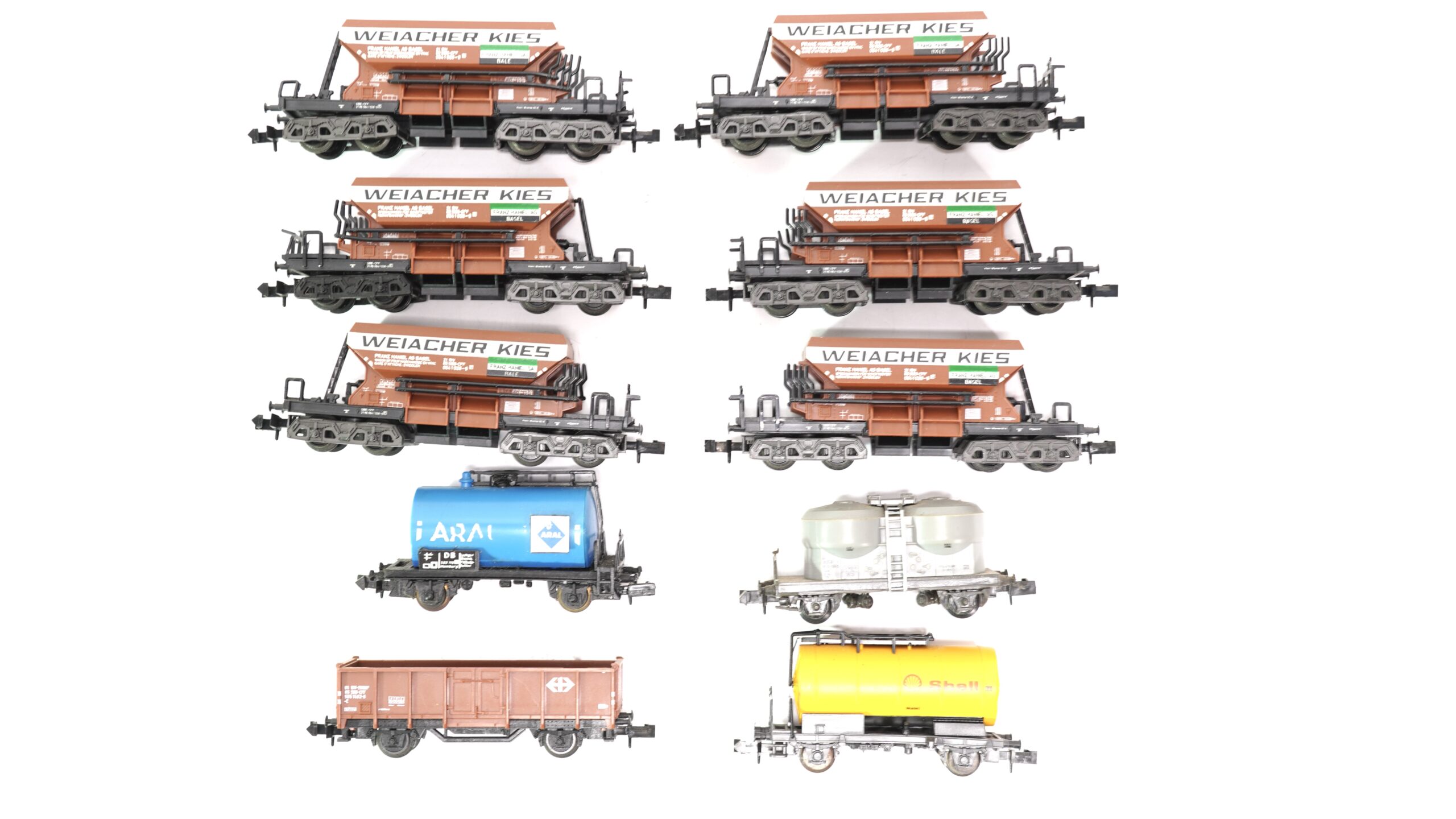 Diverse N SBB Set zehn Güterwagen | A0312 1 Diverse N SBB Set zehn Güterwagen | A0312