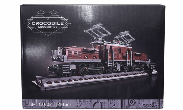 Klemmbausteine SBB E-Lok Krokodil braun