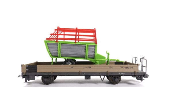 Bemo 2267108 H0m RhB Niederbordwagen mit Heuwagen | A0488