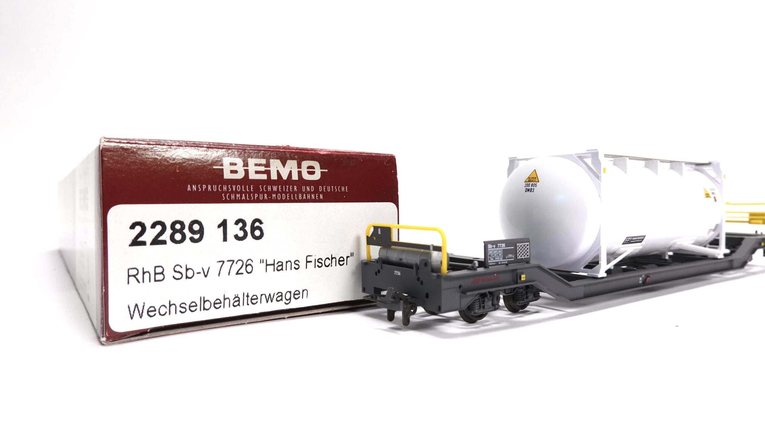 Bemo 2289 136 H0m RhB Wechselbehälterwagen Hans Fischer | A0491 2 Bemo 2289 136 H0m RhB Wechselbehälterwagen Hans Fischer | A0491 – Bild 2