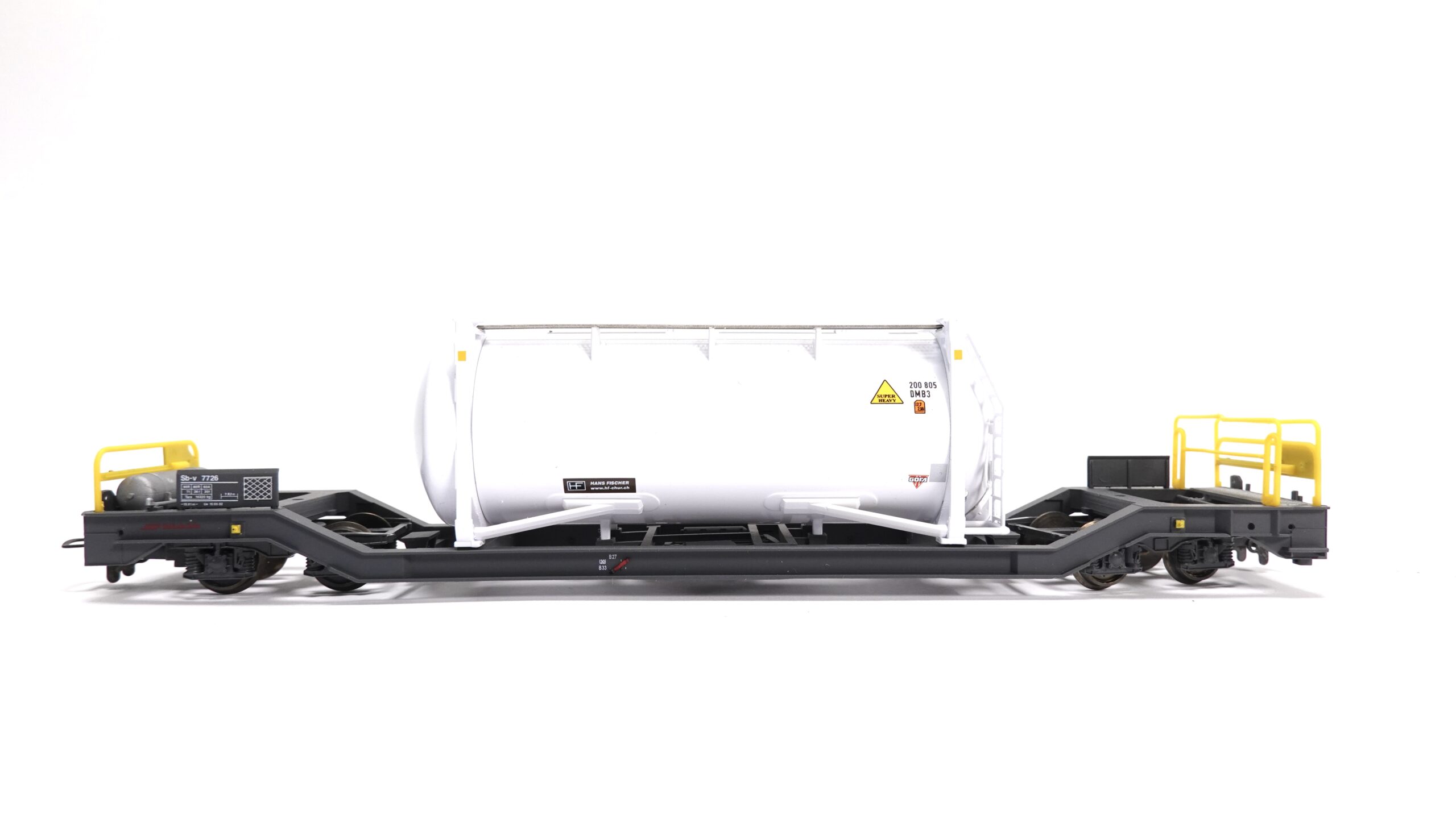 Bemo 2289 136 H0m RhB Wechselbehälterwagen Hans Fischer | A0491 1 Bemo 2289 136 H0m RhB Wechselbehälterwagen Hans Fischer | A0491