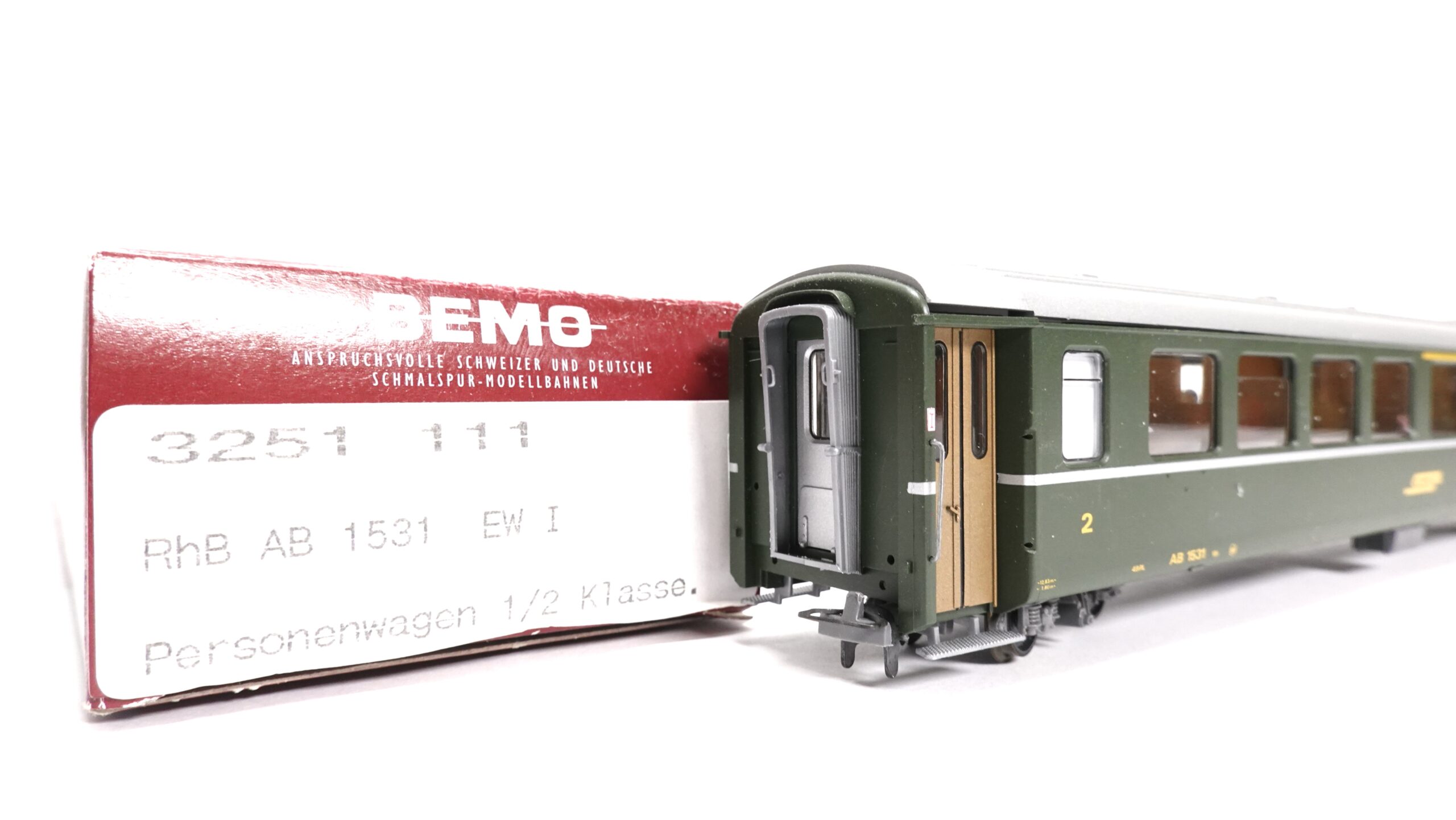Bemo 3251 111 H0m RhB Personenwagen AB grün 1531 | A0492 2 Bemo 3251 111 H0m RhB Personenwagen AB grün 1531 | A0492 – Bild 2