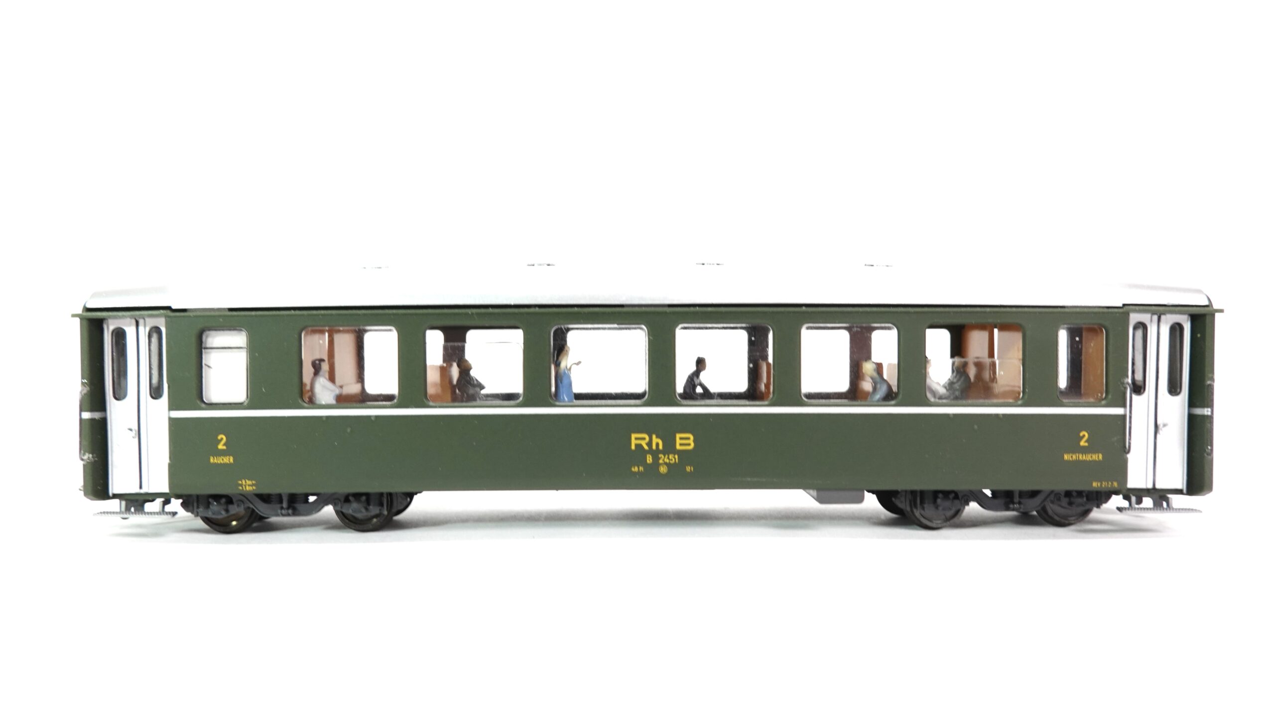 Bemo 2358 H0m RhB Personenwagen B grün 2451 | A0494 4 Bemo 2358 H0m RhB Personenwagen B grün 2451 | A0494 – Bild 4