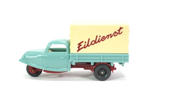 Wiking 841 H0 Goliath Goli Dreirad mit Plane „Eildienst“ | A0545