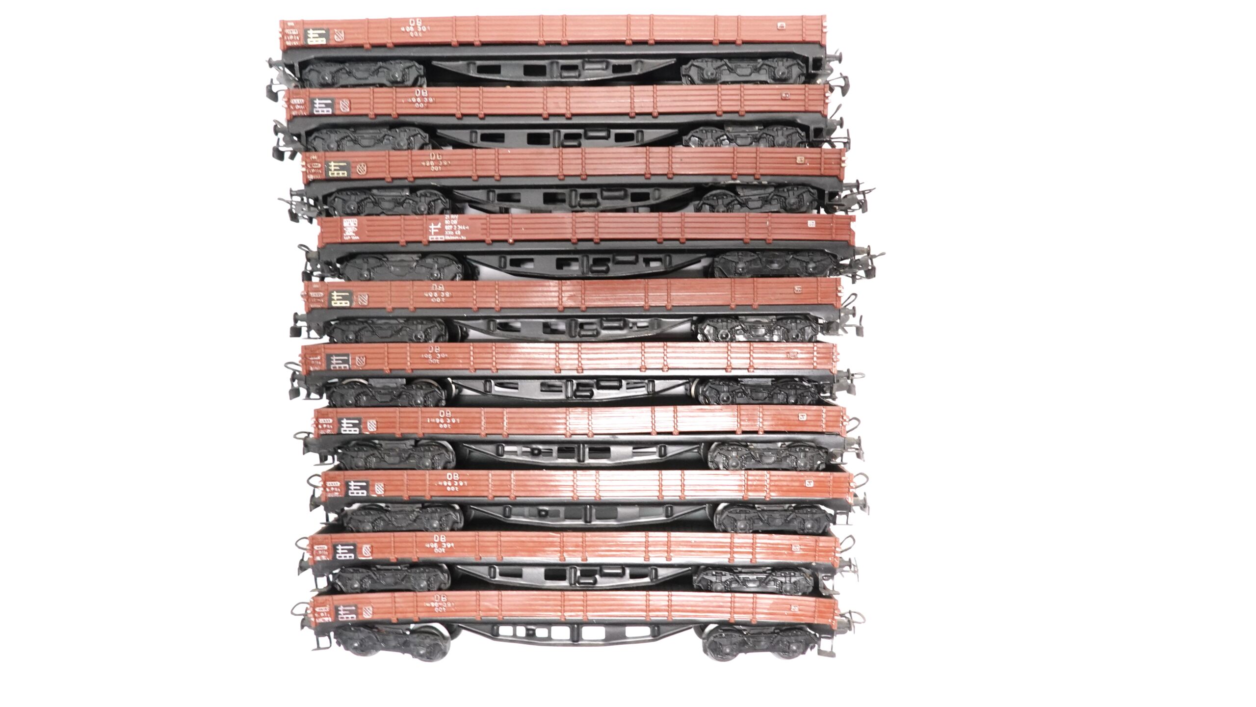 Märklin 4514 H0 zehn Niederbordwagen | Spielware | A0571 2 Märklin 4514 H0 zehn Niederbordwagen | Spielware | A0571 – Bild 2