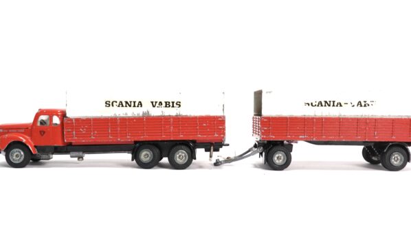 Tekno 451 0 Scania-Vabis L75 Pritschen Lastzug mit Plane | A0573