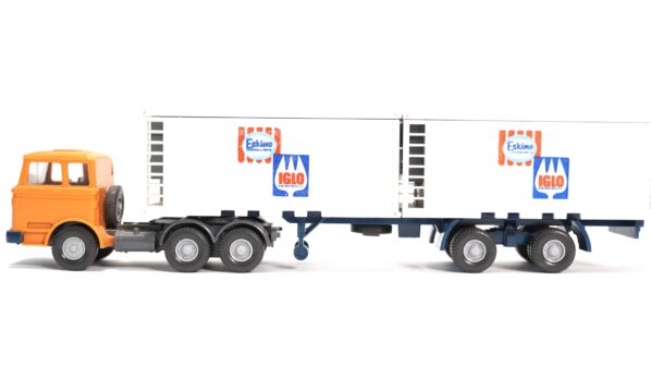 Wiking 542 H0 Mercedes-Benz 1619 Koffer-Sattelzug Eskimo Iglo | A0606