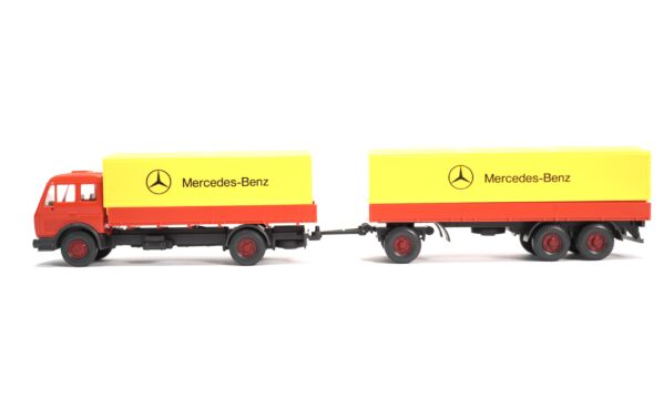 Wiking 456 H0 Mercedes-Benz NG 1632 Pritschenhängerzug | A0607