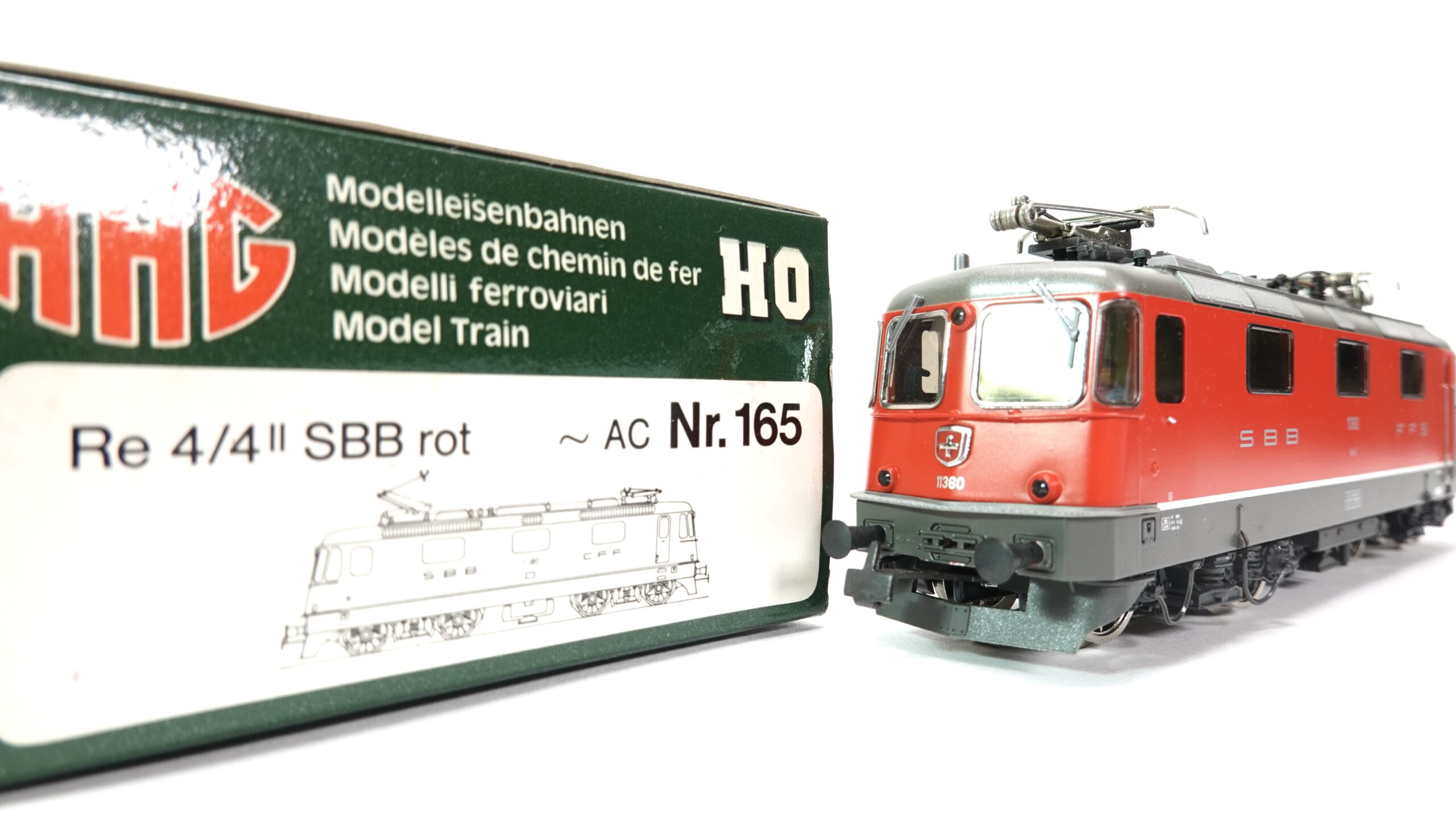 Hag 165 H0 SBB E-Lok Re 4/4 rot 11360 | A0661 2 Hag 165 H0 SBB E-Lok Re 4/4 rot 11360 | A0661 – Bild 2
