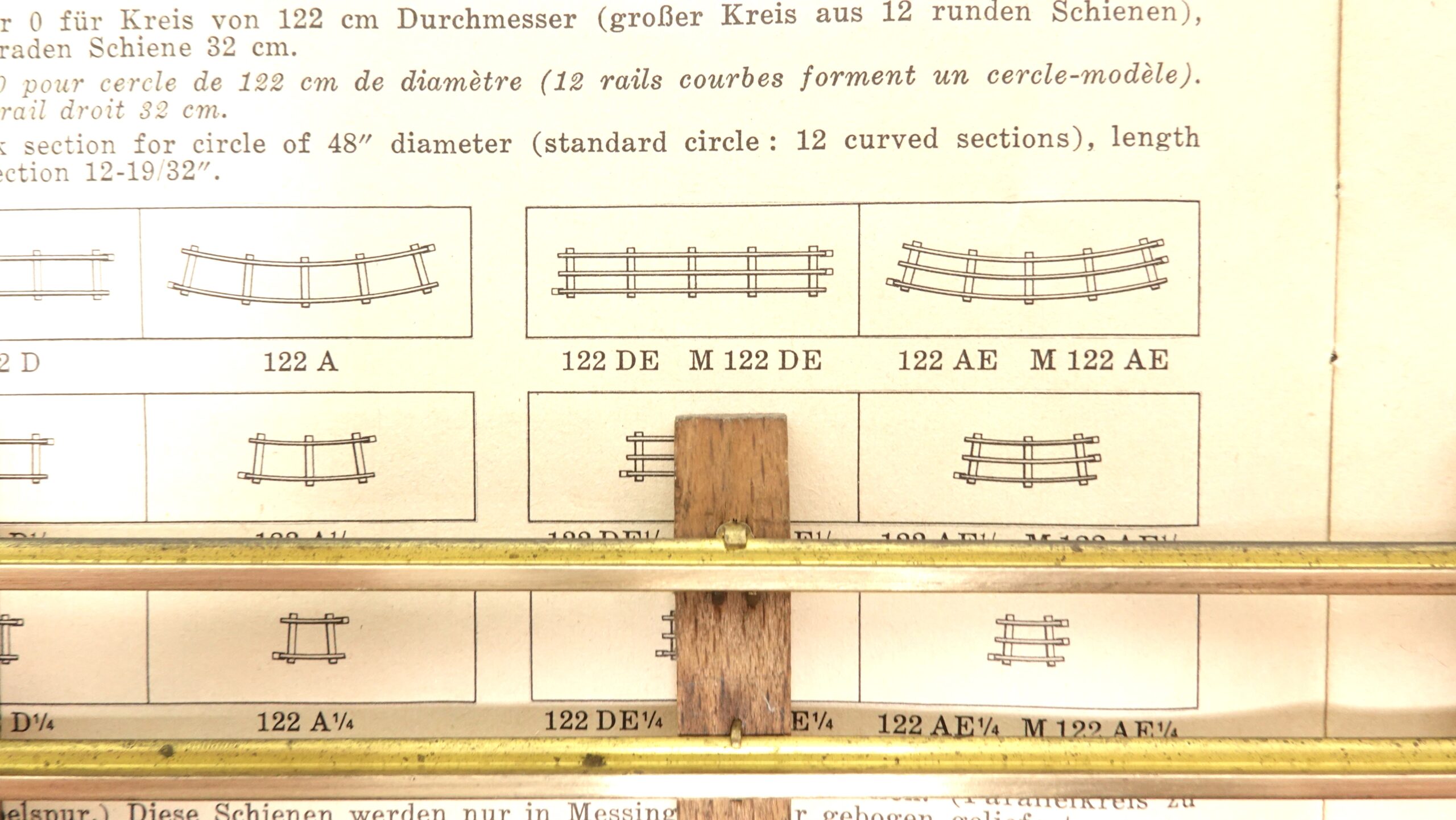 Buco 122 DE 0 gerade Schiene Messing 320 mm 3 Buco 122 DE 0 gerade Schiene Messing 320 mm – Bild 3