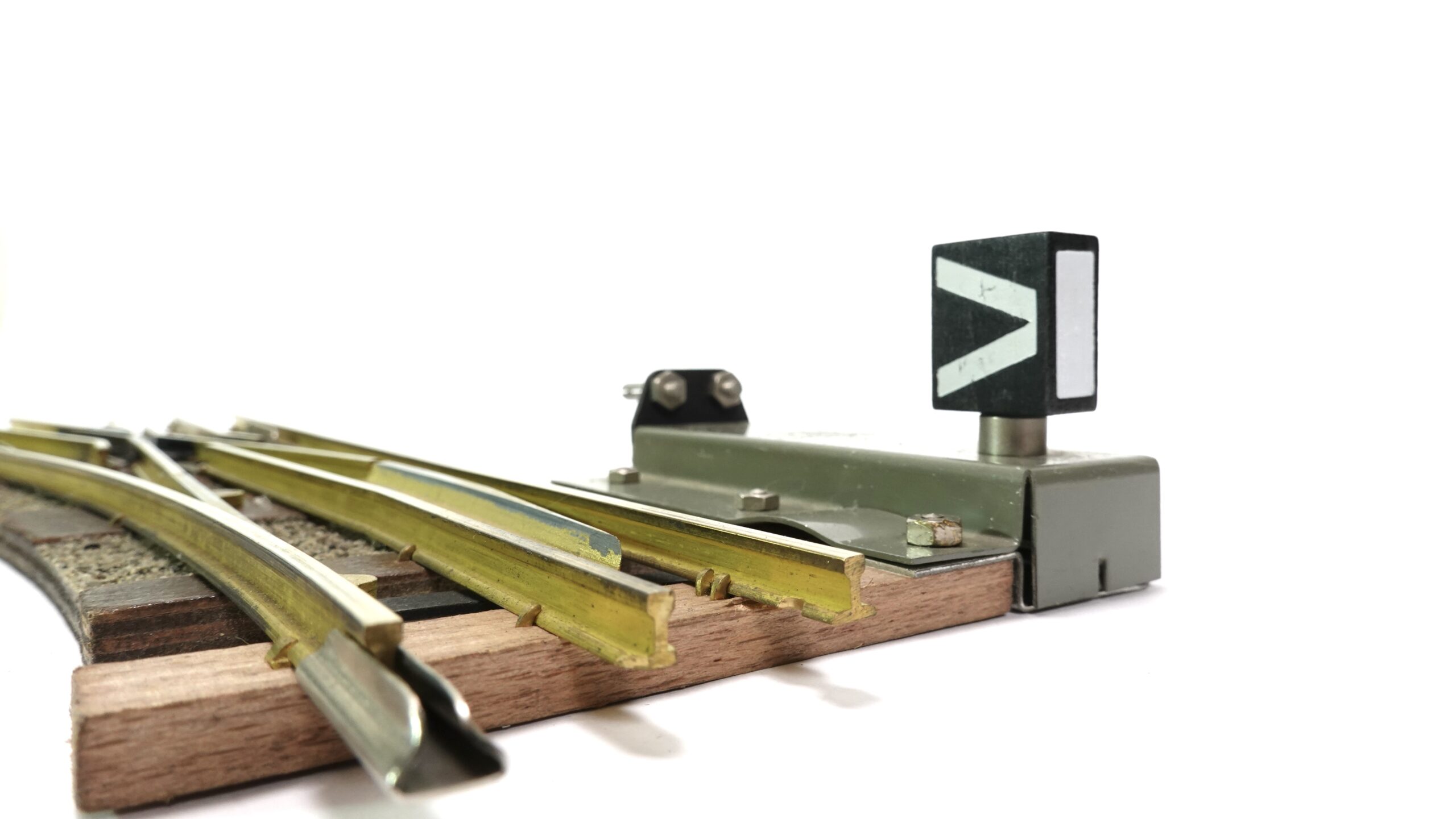 Buco 122 WEM Weiche links Messing 4 Buco 122 WEM Weiche links Messing – Bild 4