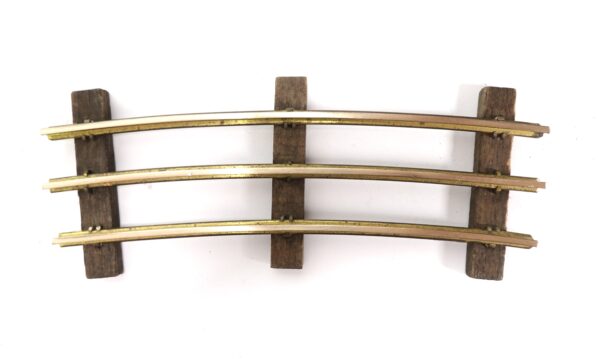 Buco 122 AE ¼ gerade Schiene Messing