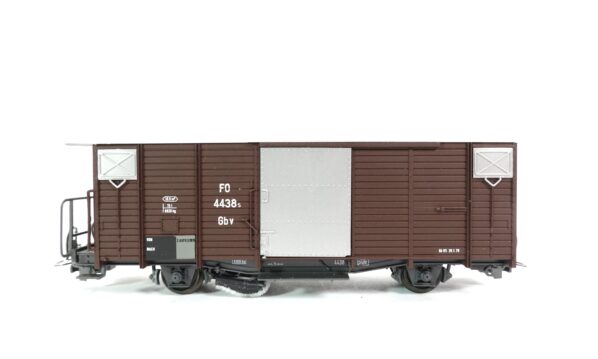 Bemo 2254 H0m RhB gedeckter Güterwagen braun Gb v | A0476