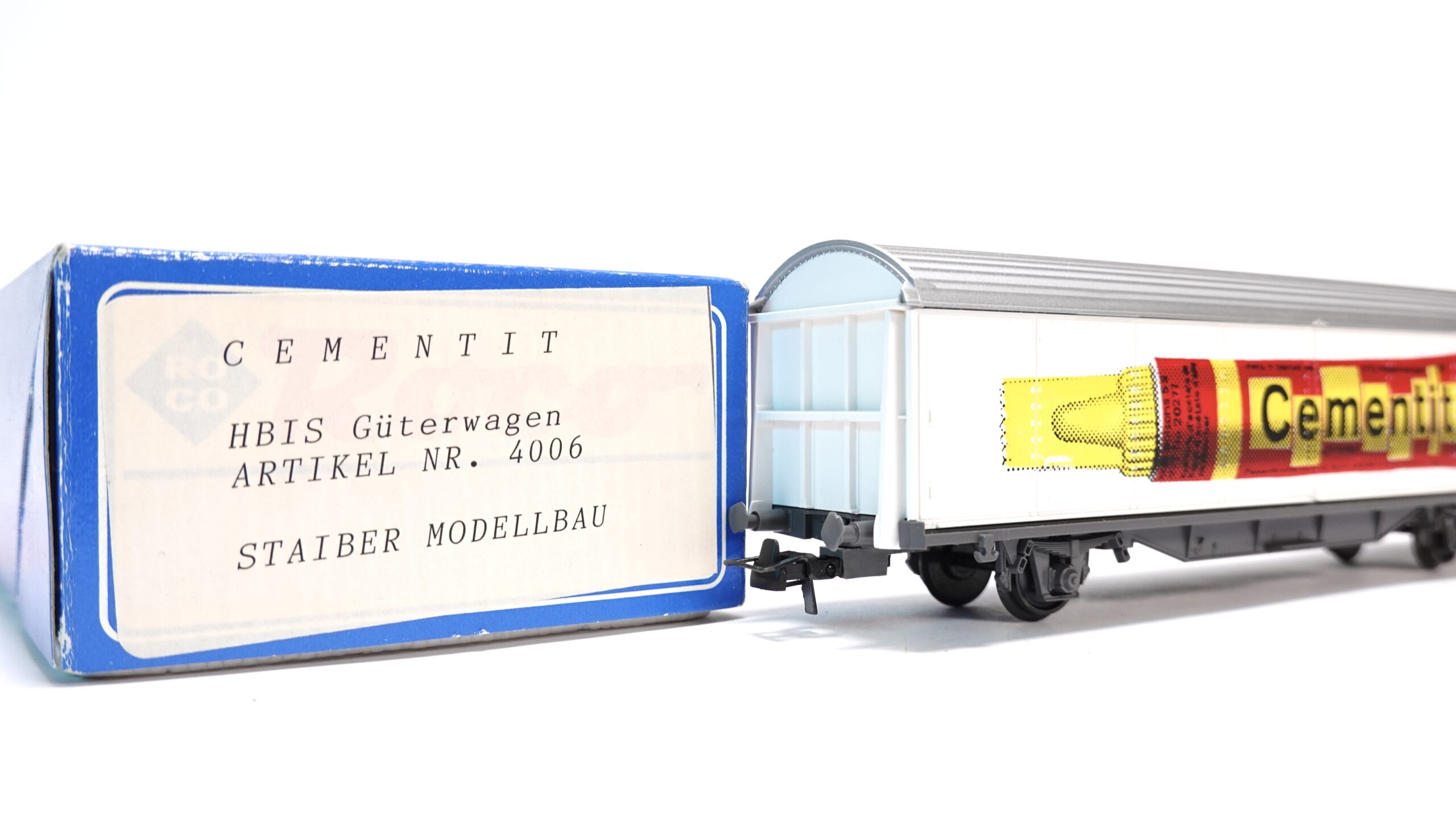 Staiber Modellbau 4006 H0 SBB Güterwagen HBIS „Cementit“ | A0854 8 Staiber Modellbau 4006 H0 SBB Güterwagen HBIS „Cementit“ | A0854 – Bild 8