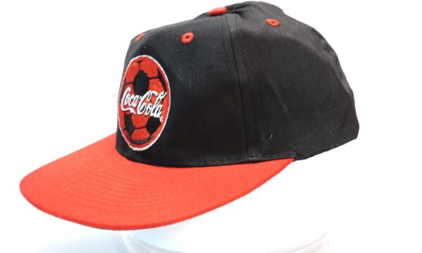 Vintage Coca-Cola Cap – 90s Football Snapback schwarz | A5015
